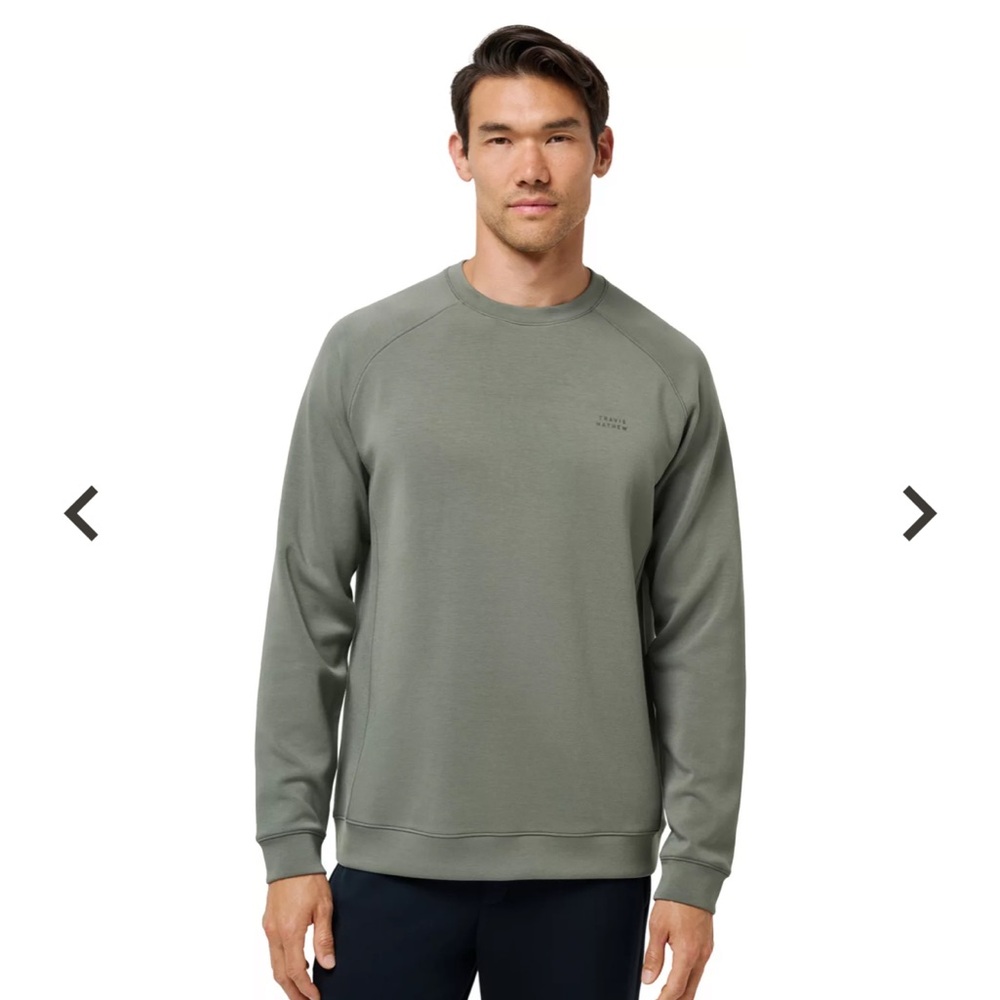 TravisMathew Men's Fibercloud Crewneck Golf Sweatshirt